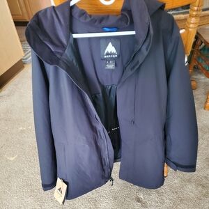 NWT burton jet set women's true black heather jacket size large